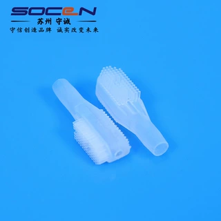 医疗刷头定做江苏液态硅胶配件厂家开模订制食品级硅胶头医用胶套