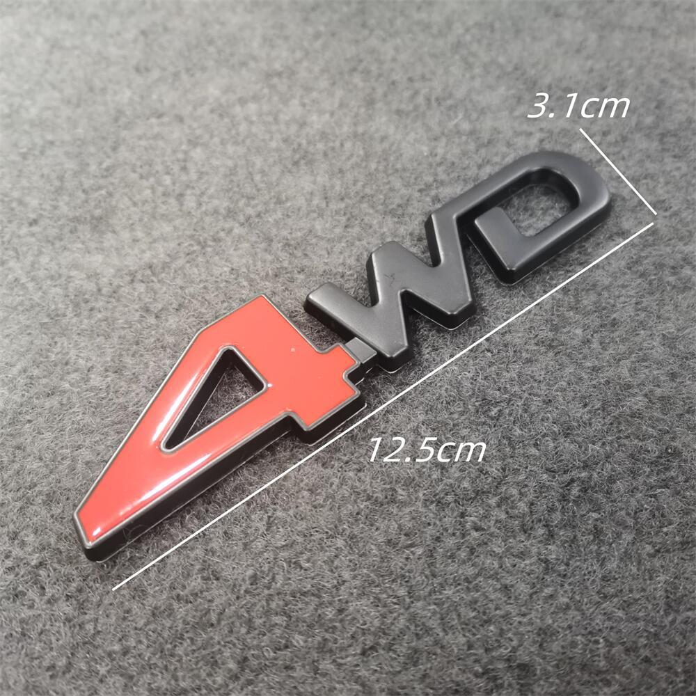 4WD 성능 수정 오프로드 금속 4 륜 구동 자동차 로고 자동차 꼬리 스티커 자동차 바디 스티커 장식 국경 핫 재고 도매