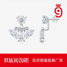 百搭精致两用叠戴耳钉女 欧美跨境热卖ins风S925纯银淑女气质耳饰