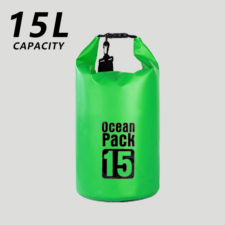 Mochila bandolera individual para exteriores, bolsa de almacenamiento para la playa, equipo de rafting, bolsa impermeable y gruesa para la playa