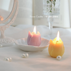 Tulip Scented Candle Gift Set Handmade Creative Gift Ornament Mother's Day Flower Shaped Candle Wholesale