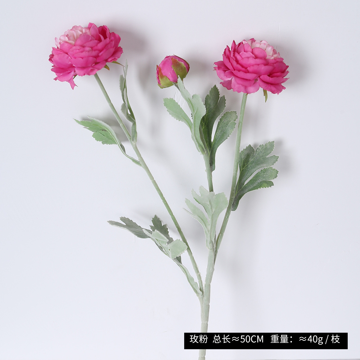 Flores de peonía extranjera de alta gama flocado 3 flores de loto de rocío decoración del hogar adornos falsos flores en vivo flores de simulación al por mayor