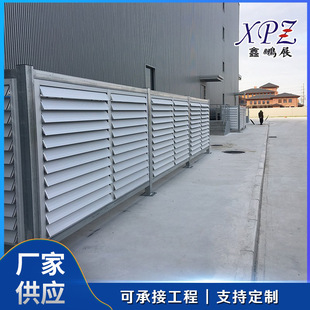 Manufacturer Produces Aluminum Alloy Electric Manual Ventilated Rainproof Blinds Factory Steel Structure Fire Linkage Blinds