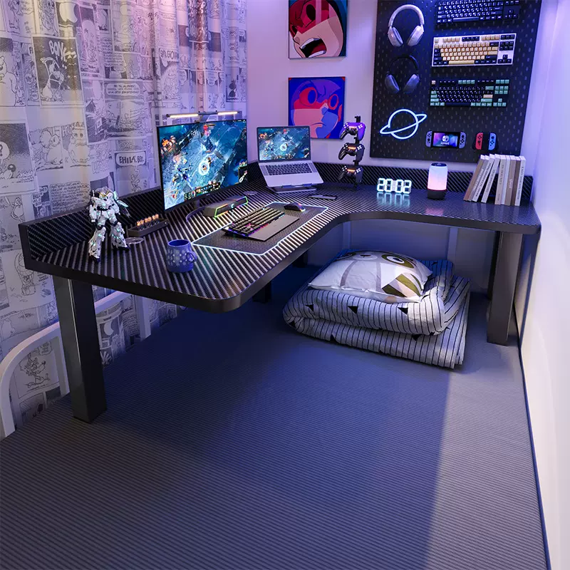 床上桌上下铺大学生转角桌笔记本电脑桌电竞桌宿舍神器L型拐角桌