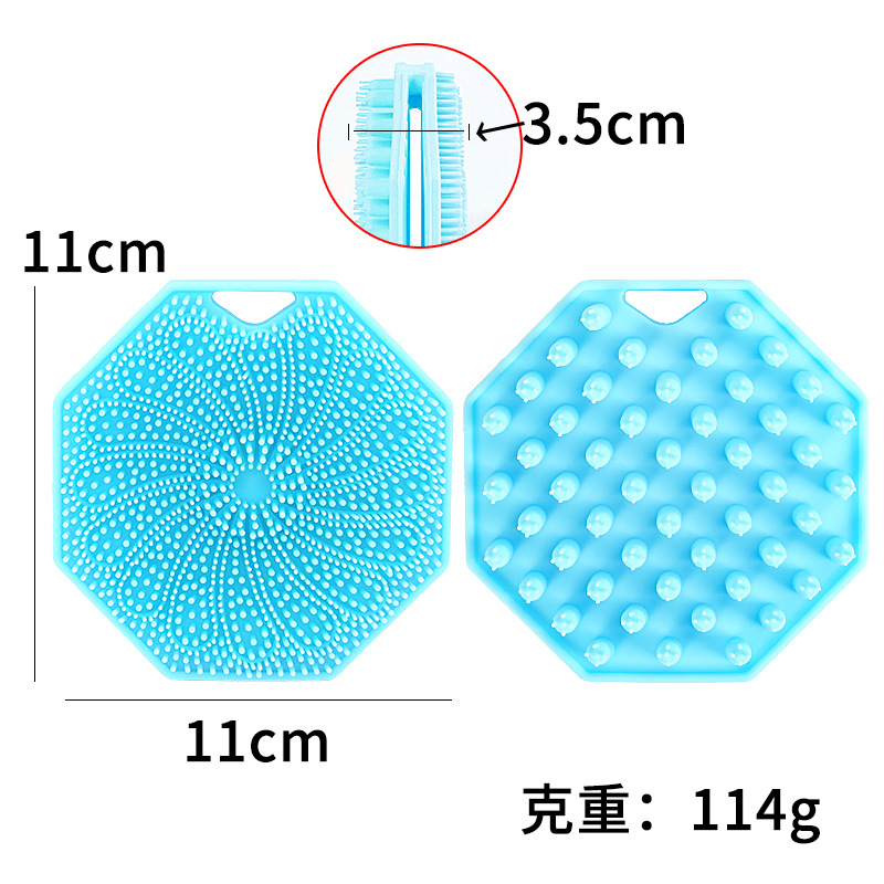 다각형 양면 브러시(파란색)
