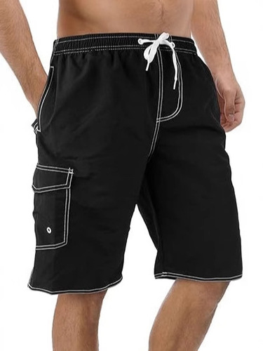 Beach shorts, unisex trendy five-pocket shorts, quick-dry running shorts, summer elastic outdoor breathable striped
