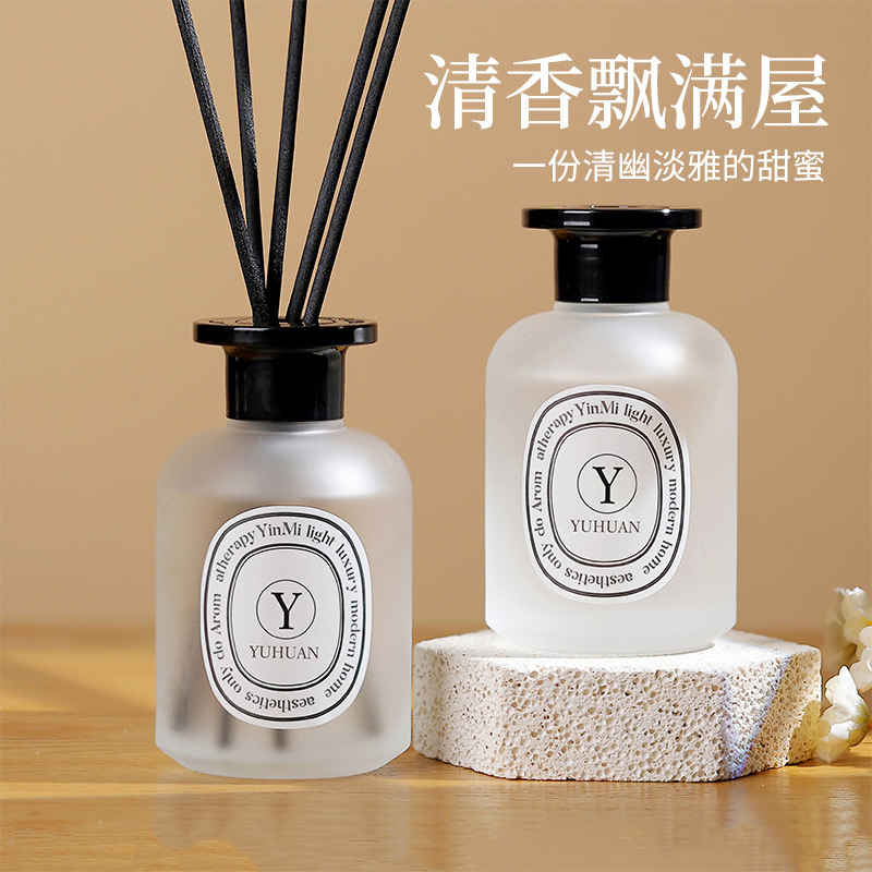 Gardenia fragrance frosted bottle fire-free aromatherapy household air freshener bathroom deodorant hallway fresh air Gardenia fragrance frosted bottle fire-free aromatherapy household air freshener bathroom deodorant hallway fresh air