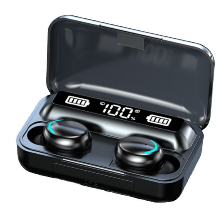 New private model F9-5C wireless Bluetooth earphone TWS in ear esports game 5.2 digital display with two ears_voghion.com