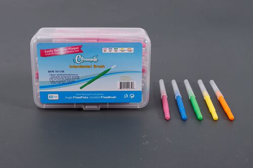 Cleanpik Interdental Brush Orthodontic Tooth Cleaning and Care 60 Pieces Imported Stainless Steel