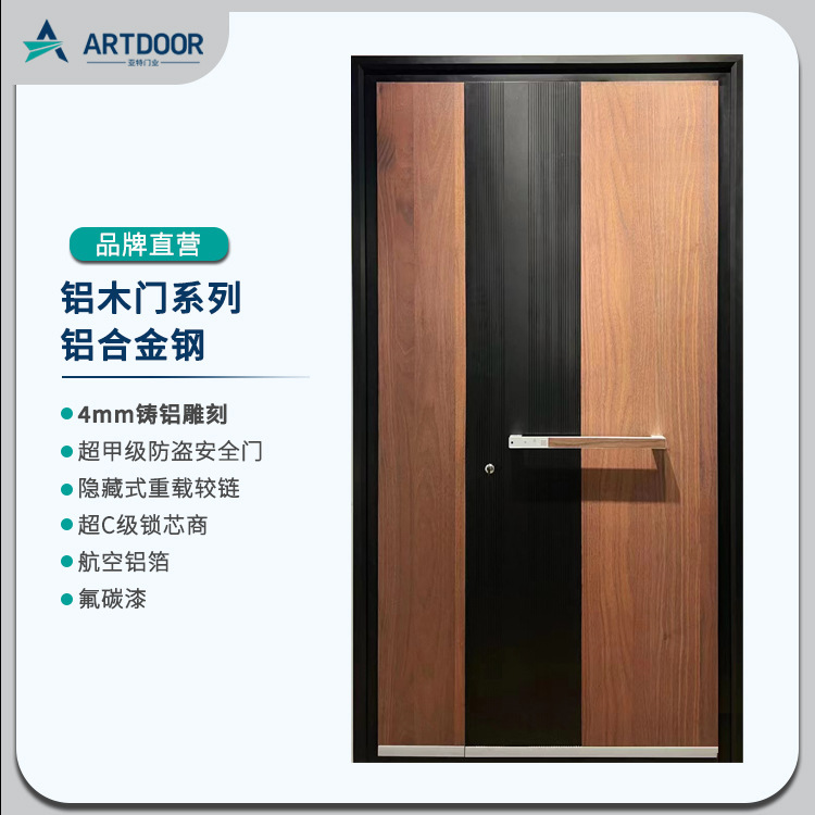 Villa door intelligent anti-theft door residential rural door modern minimalist sliding door carved cast aluminum wooden door Villa door intelligent anti-theft door residential rural door modern minimalist sliding door carved cast aluminum wooden door