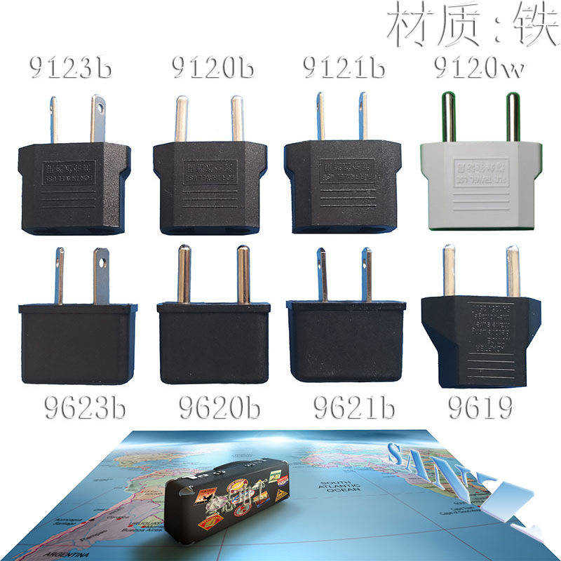 Factory direct cross-border special power conversion plug for small adapter US, European and Australian iron
