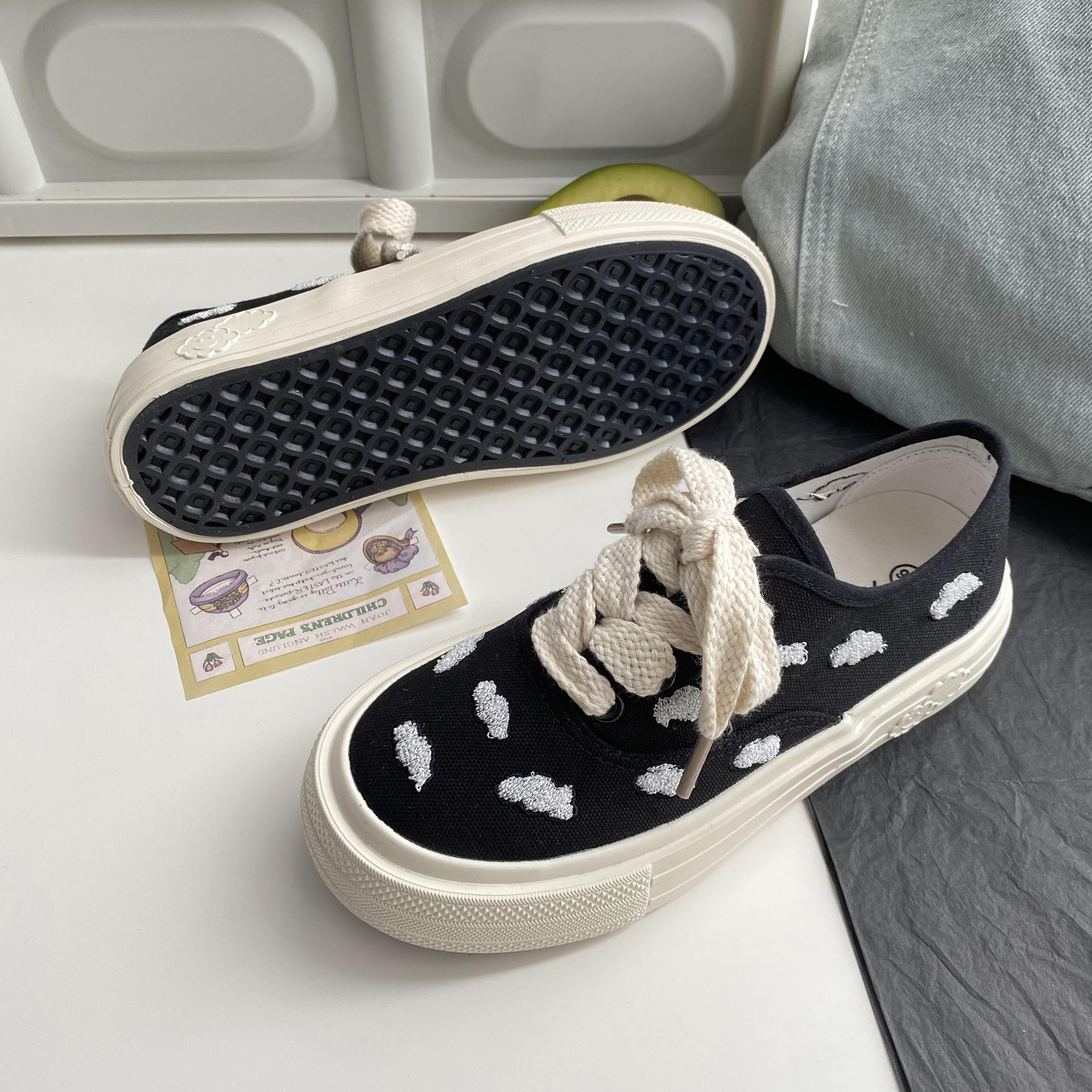 Zapatos de baloncesto para mujer Zapatos para caminar Zapatillas de deporte Lona de malla Calzado antideslizante fácil de limpiar_voghion.com