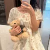 Short-sleeved nightgown—soft and cute