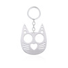 Refers to the tiger keychain Smile, cute cat refers to the tiger broken window self -defense women's outdoor escape anti -body metal pendant