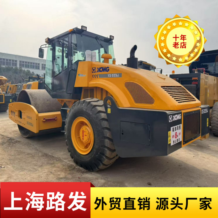 Transferencia original de rodillos XCMG de segunda mano, rodillos XCMG 21 - 25 de hierro de tres ruedas por defecto de comercio exterior