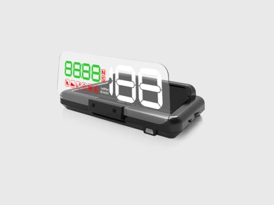 Hud Speedometer Kmh/Mph Cross-Border – Vehicle HUD - green-white-english-miles