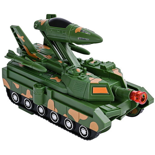 Tank turns into airplane creative deformation toy military camouflage tank shape boy primary school stall manufacturer