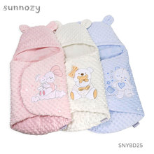 Sunnozy秋冬季婴幼儿防惊跳睡袋宝宝襁褓保暖包被婴儿安抚豆豆毯