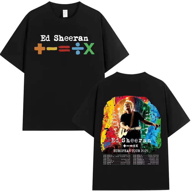 Ed Sheeran 2026 European Tour T-shirt, unisex summer casual short-sleeve T-shirt, fashionable loose fit Ed Sheeran 2026 European Tour T-shirt, unisex summer casual short-sleeve T-shirt, fashionable loose fit