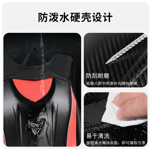 Manufacturer's direct supply of motorcycle riding backpacks, motorcycle backpacks, hard shell bags, rain resistant knight helmet bags, computer bags