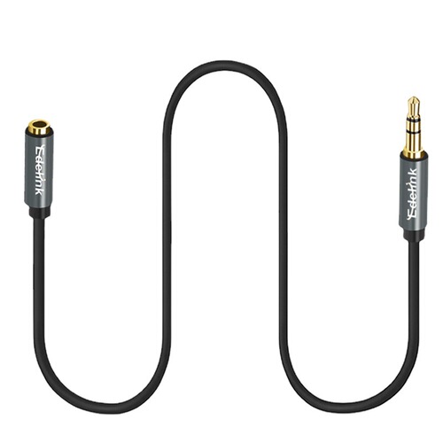 Amazon 3.5mm oxygen-free copper audio cable gold-plated male to female 100 meters high elasticity mobile phone headphone extension cable