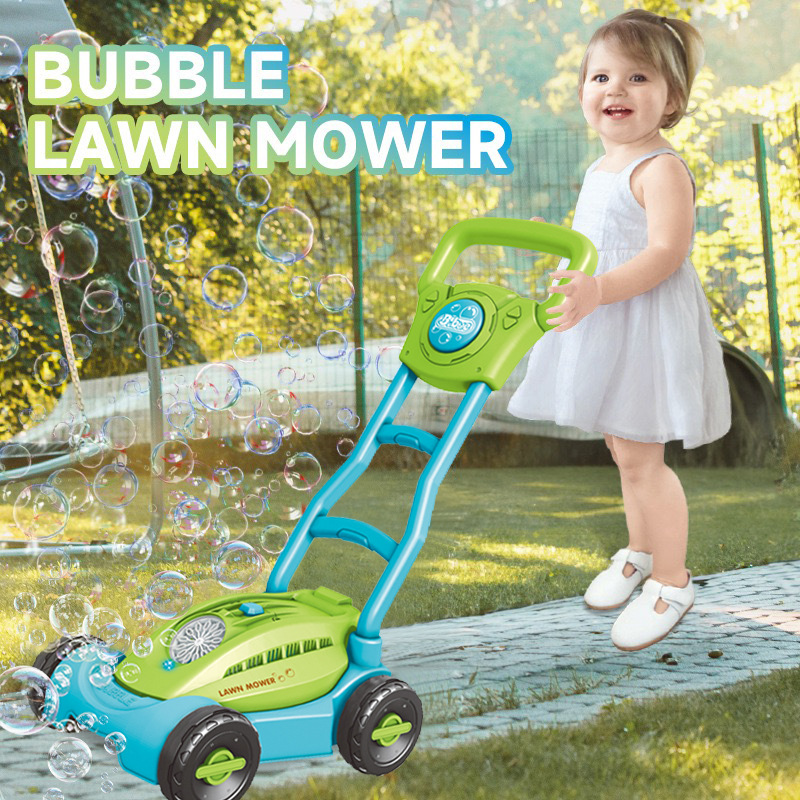 Cross-Border Children's Push Walker Bubble Machine Electric Fully Automatic Bubble Blowing Outdoor Park Light-Up Bubble Toy