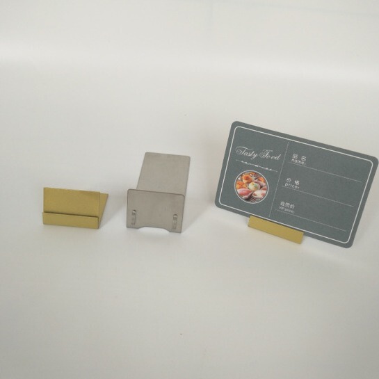 Desktop Card Holder, Metal Label Holder, Advertising Board, Product Price Tag Holder, Cake Price Tag, Deli Area Price Tag Holder