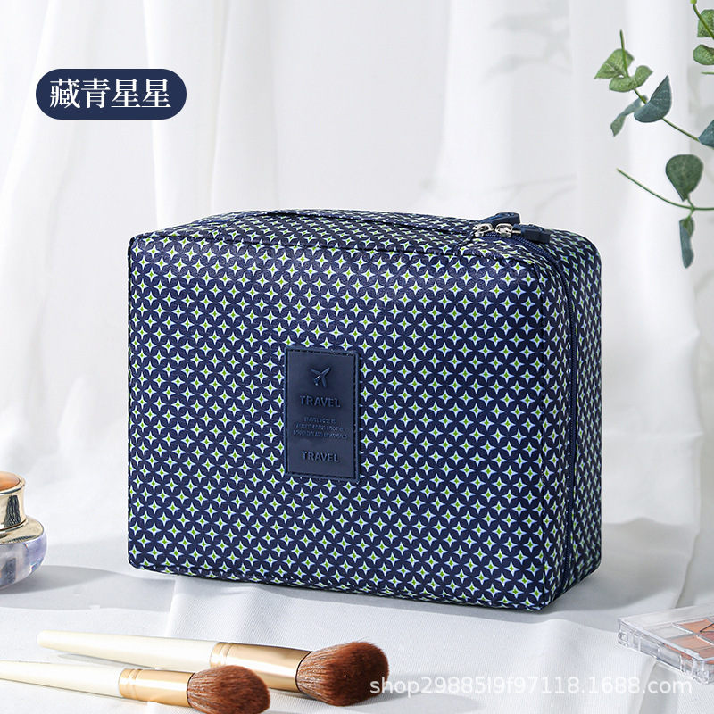Gran capacidad de segunda generación nueva bolsa de lavado coreana bolsa de maquillaje bolsa de almacenamiento portátil multifuncional bolsa cuadrada bolsa de almacenamiento