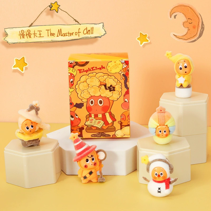 6 штук Bubble Mart Star Man Blind Box Интернет-знаменитость популярные украшения Звезда Человек Плюшевый подвесной талисман Звезда слепой ящик фигурка