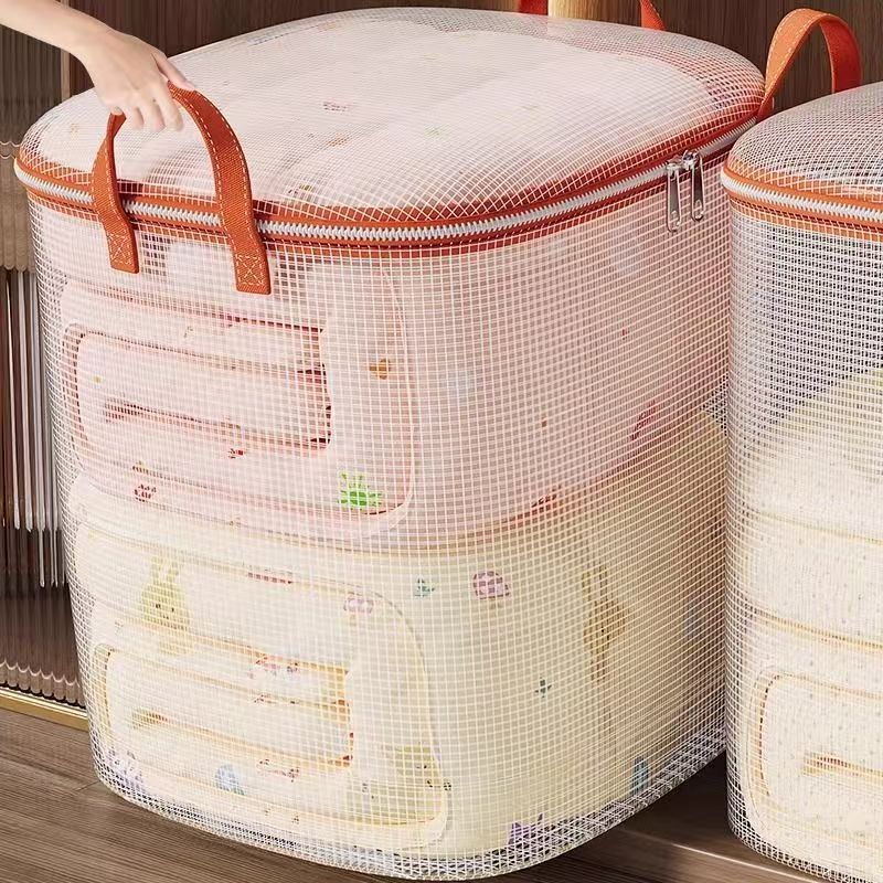 透明 PVC キルト収納袋家庭用大容量キルト梱包移動バッグ防水防湿衣類整理袋|undefined