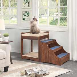 木质宠物爬梯家用猫猫狗狗沙发梯辅助木梯宠物爬架宠物休息窝