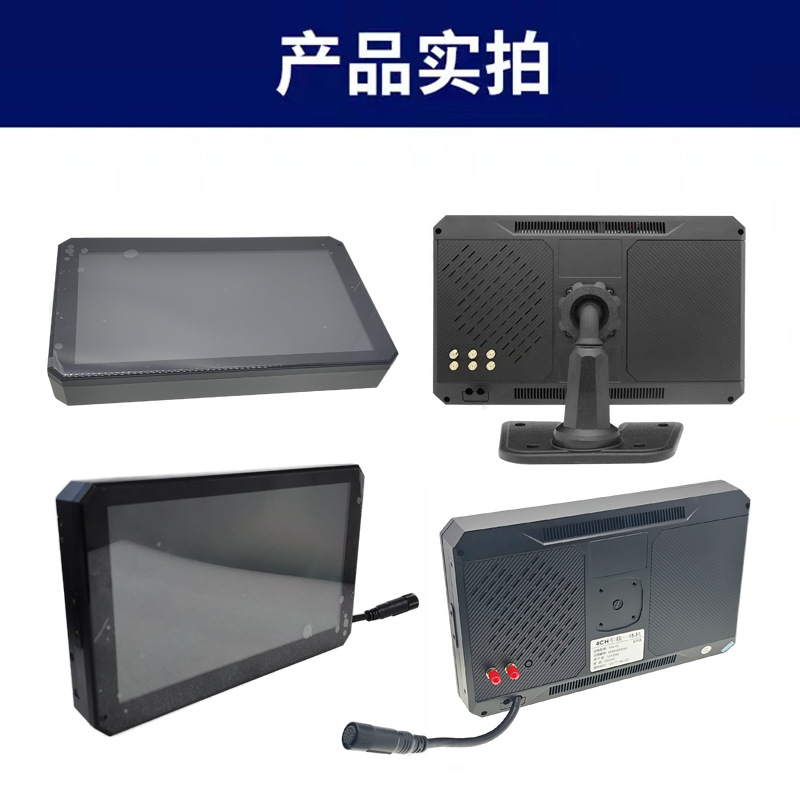 Truck dashcam with 5-channel hard drive, reversing image display, 10inch AHD touch screen, 4G remote mobile monitoring