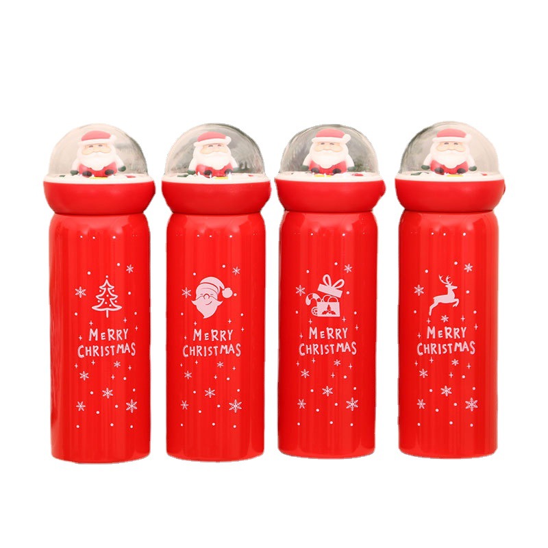 Regalo de Navidad regalo para novia Santa Claus paisaje aislamiento taza regalo de Navidad taza de agua