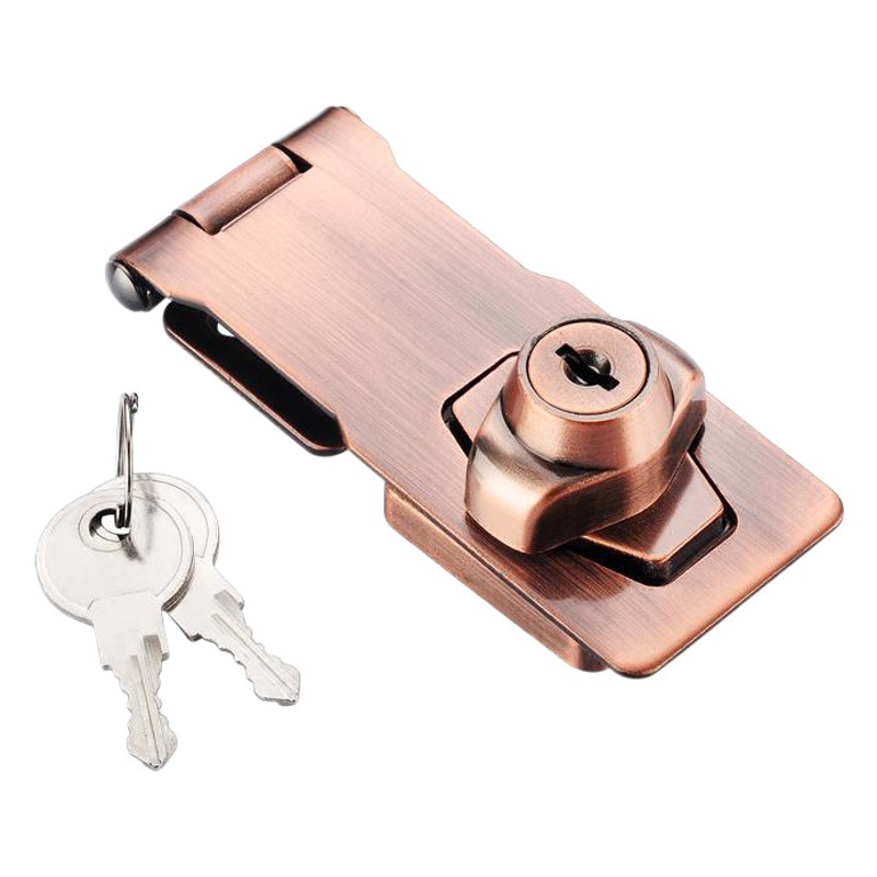 Izquierda de acero engrosada aleación de zinc agujero libre cerradura tarjeta armario puerta con cerradura de la puerta hebilla de la cerradura del cajón hebilla al por mayor