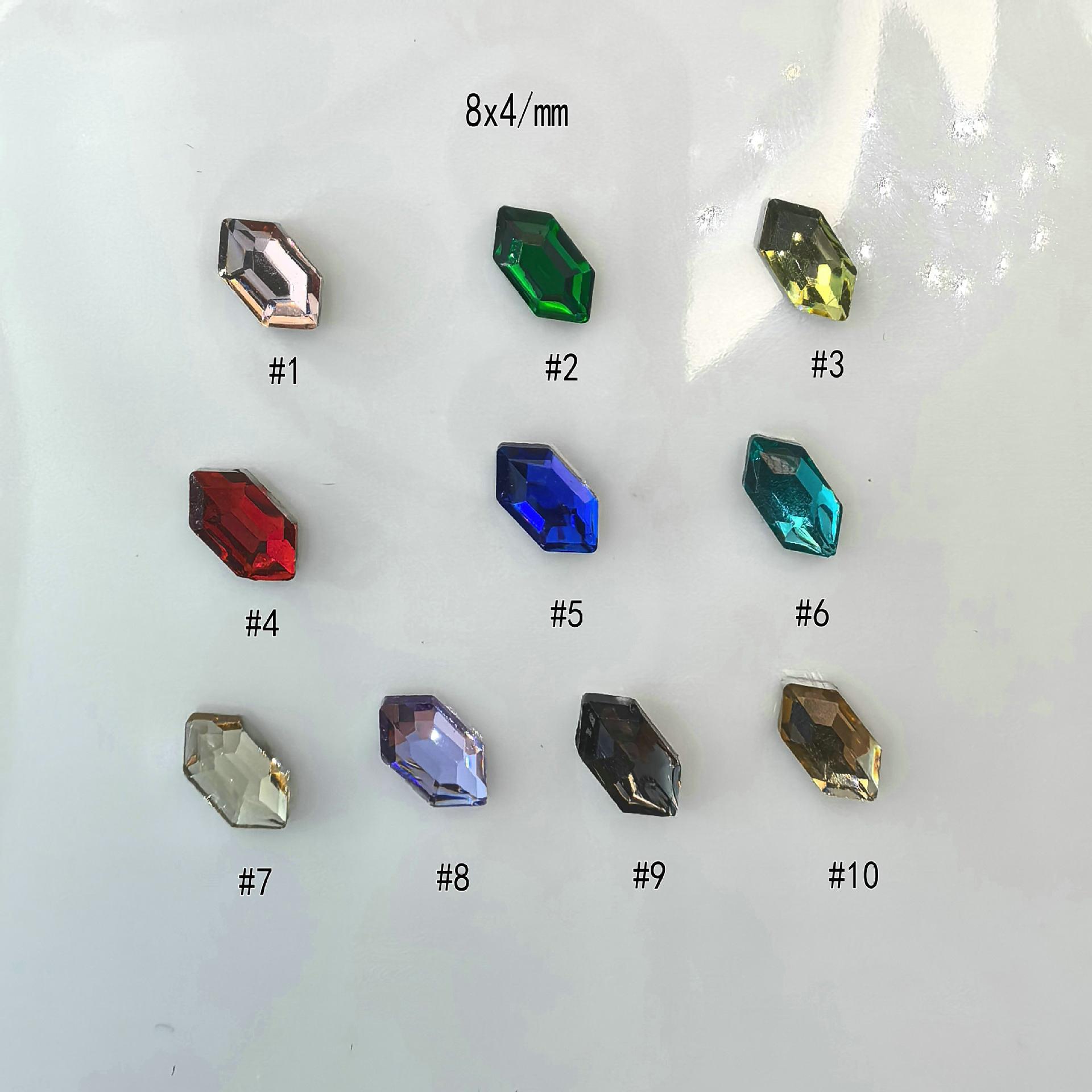 双尖美甲钻石彩钻美甲钻平底异形幻彩七彩指甲钻批发0001.j