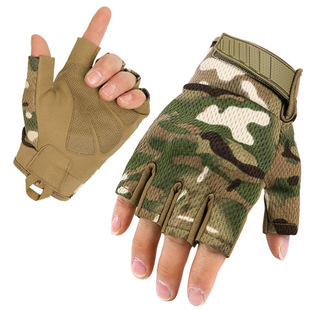 Spring and Summer Mountaineering Half-Finger Multifunctional Tactical Gloves Motorcycle Outdoor Sports Riding Breathable Gloves for Men