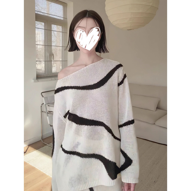 法式时尚感套装针织长袖防晒罩衫上衣女2025新款休闲半身裙两件套|undefined