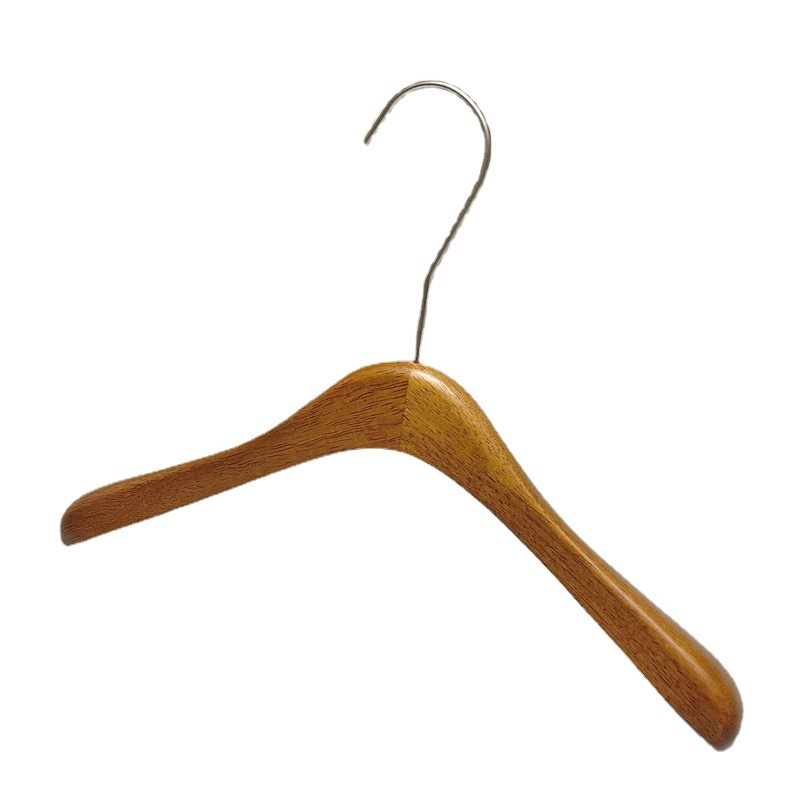 Tienda de ropa tienda de ropa especial para mujeres percha de ropa pantalones clip de nogal de madera maciza percha antideslizante de madera al por mayor