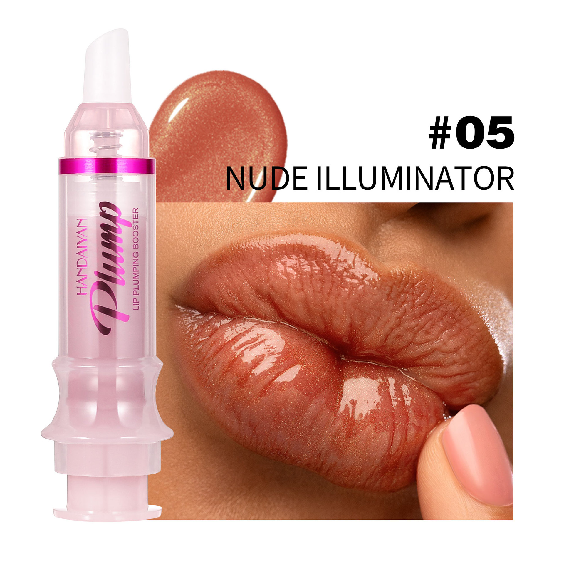HANDAIYAN transfronterizo venta caliente labial miel de labios humectante labial húmeda fácil de colorear labial miel de labios humectante labial image 10