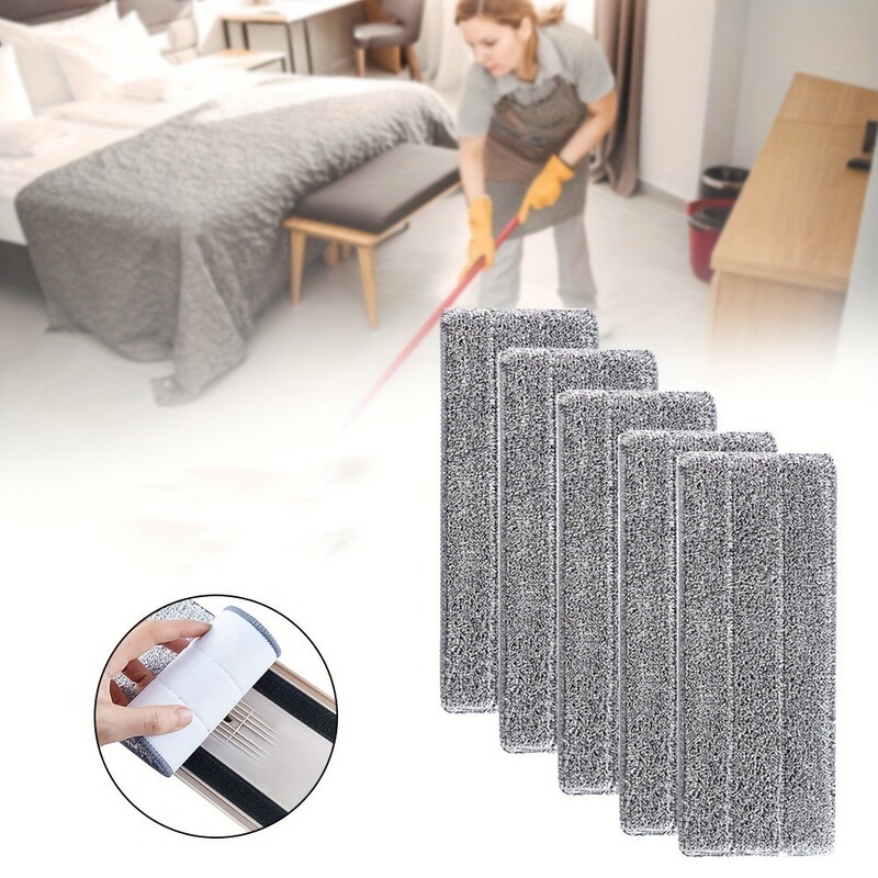 In-Stock 5/10 Piece Set of Replacement Ultra-Fine Fiber Washable Spray Mop Dust Mop Mop Head Cleaning Pads 3