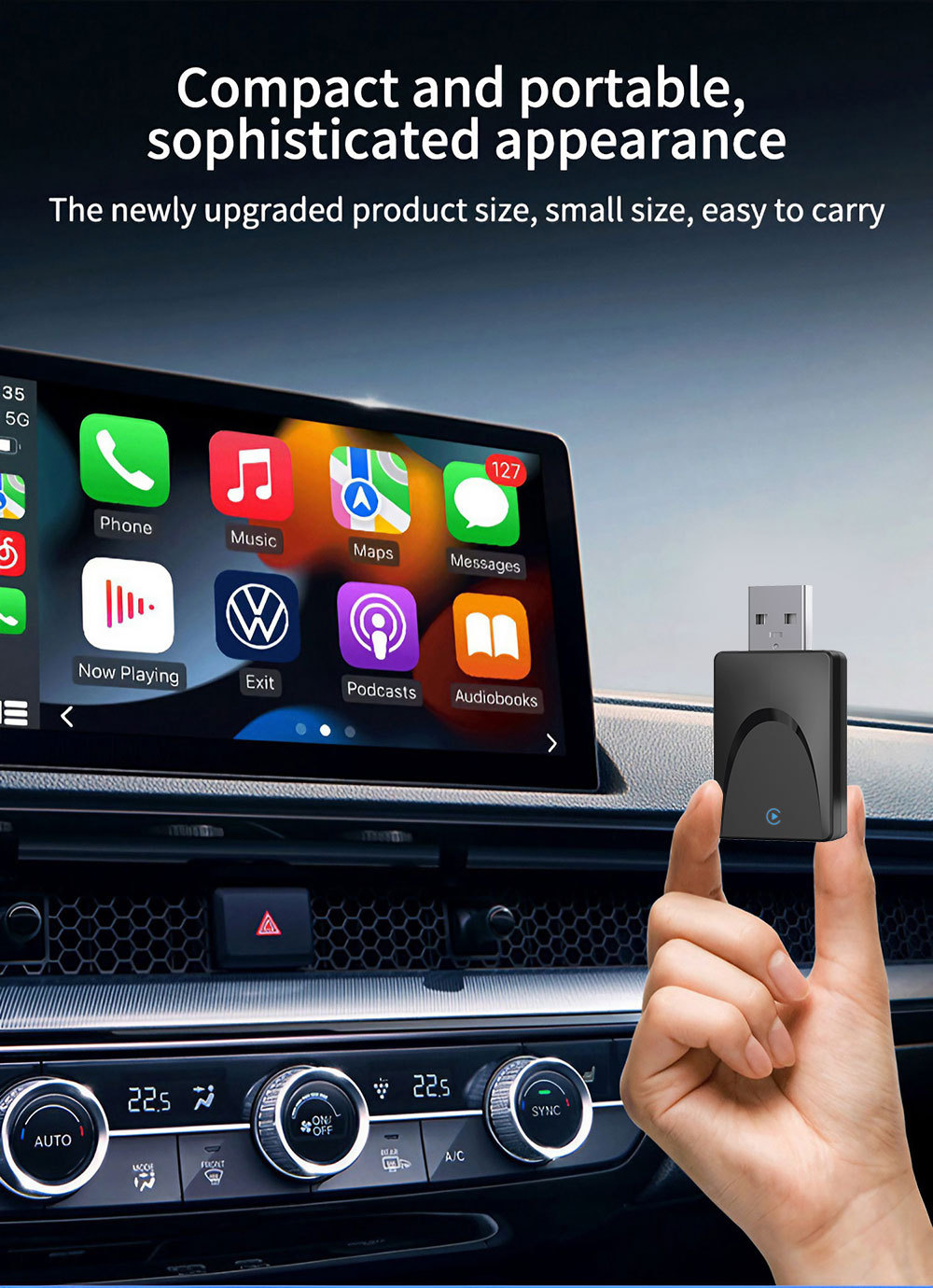 Cross-Border Car-Mounted Carplay Wired-To-Wireless Box Android Auto Car-Machine Connectivity Module Carplay Box