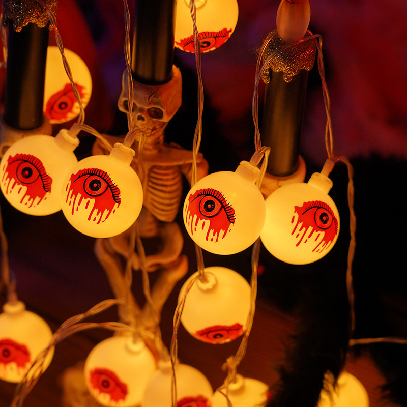 Luces LED transfronterizas, luces de cadena para Halloween, luces solares con forma de calabaza, luces decorativas para días festivos, luces de ambiente festivo para exteriores, luces coloridas