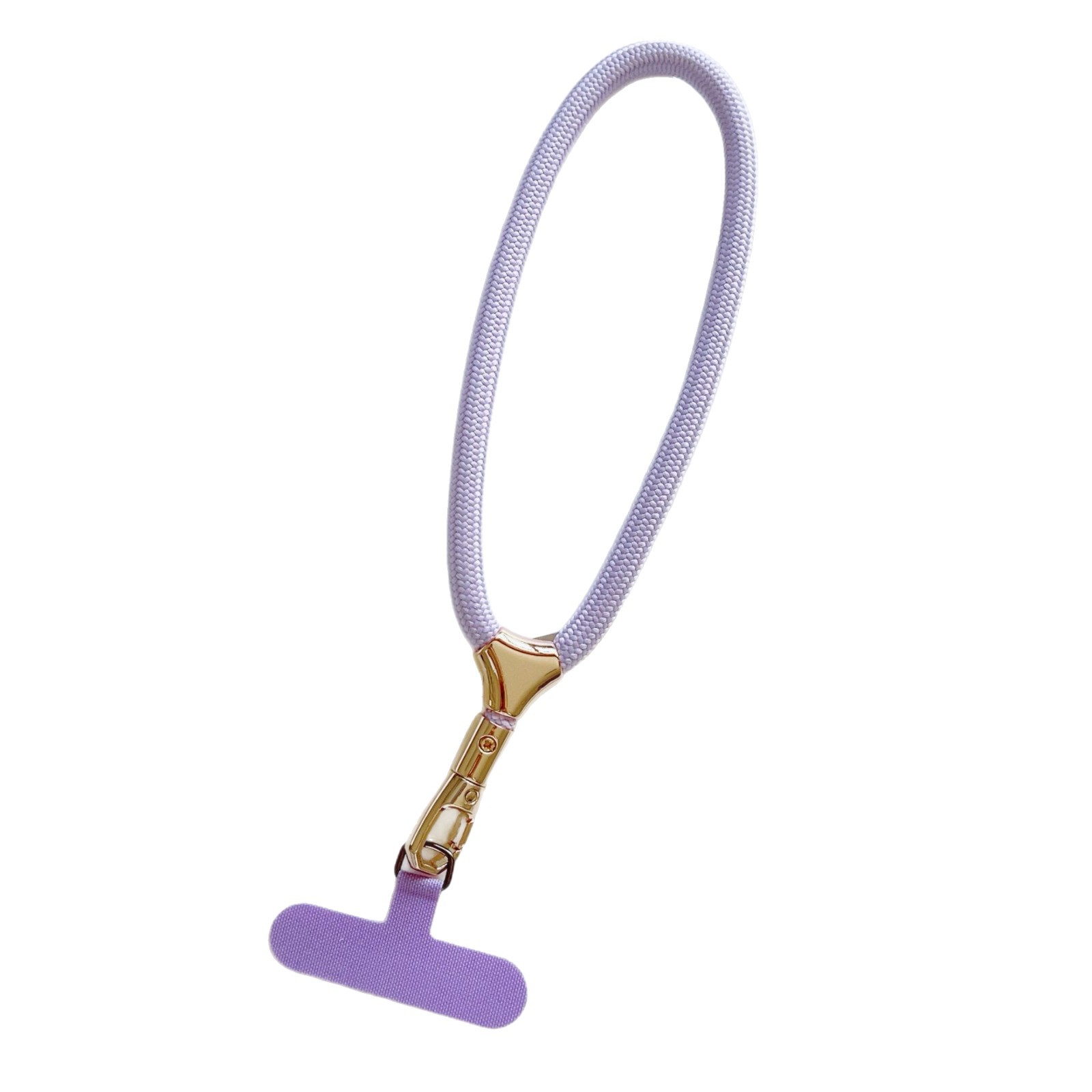 Cuerdas de muñeca ajustables de alta calidad con clips de hebilla pequeñas y frescas de poliéster corto para colgar teléfonos móviles simples y versátiles