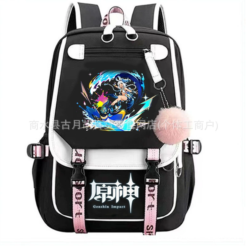 Genshin Impact, backpack, school bag lightweight, spine protection