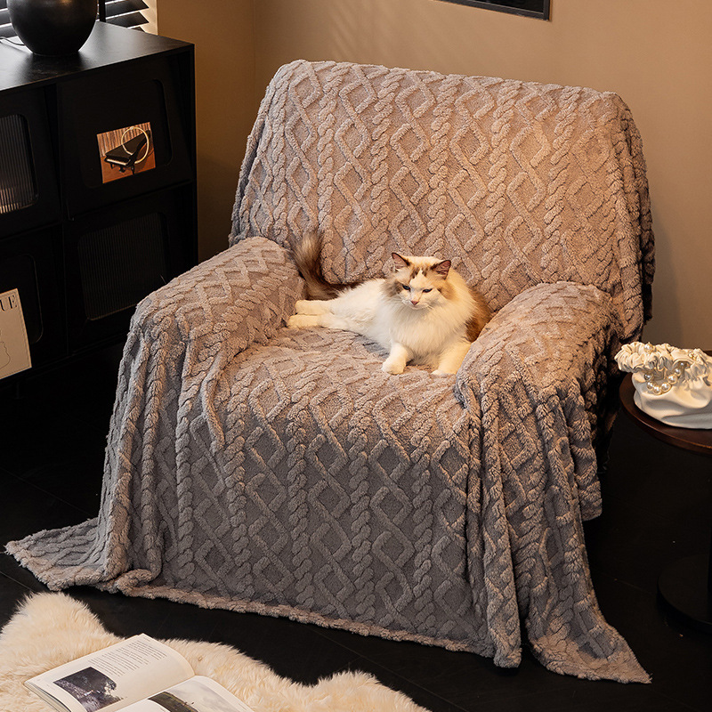 Cápula espacial de peluche Chihua sofá cubierta de sofá cubierta de cubierta única cubierta de cojín antideslizante toalla de sofá