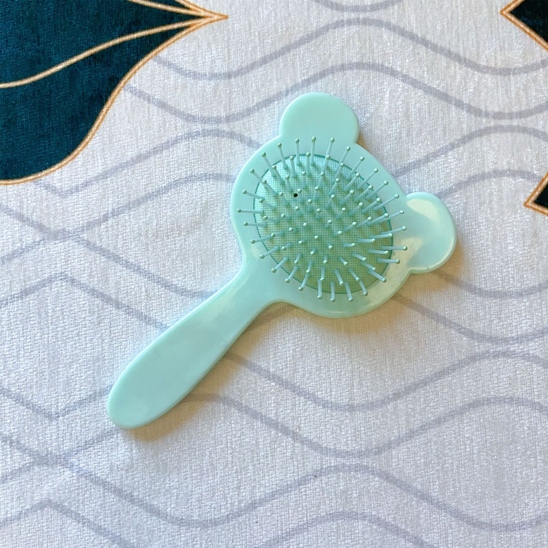 Pequeño peine animal de dibujos animados para niños cojín de aire peine de la muchacha bolsa de aire peine de pelo liso peine de la cabeza del cuero cabelludo masaje peine