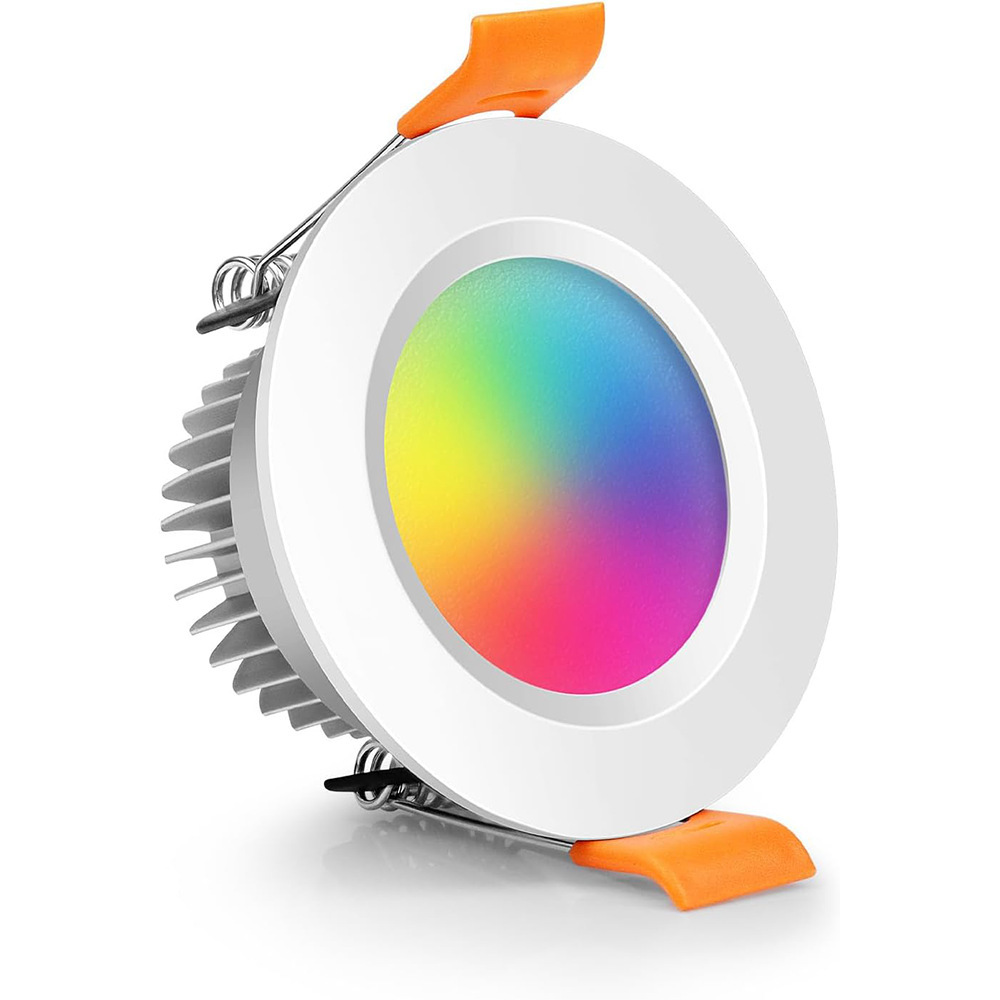 국경 LED 디밍 다운 라이트 낙서 다채로운 스마트 조명 RGB 음성 듀얼 모드 임베디드 천장 조명