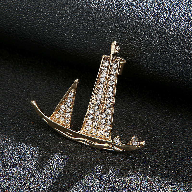 Hip-Hop Shiny Pin Printing Leaf Crown Alloy Hollow Out Inlay Rhinestones Unisex Brooches display picture 30