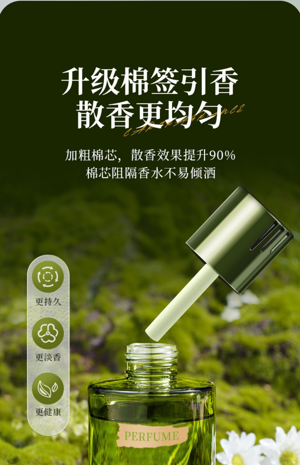 Car Aromatherapy Perfume, High-End Car Decorations, Odor Removal, Long-Lasting Fragrance for Men and Women, New Style, High-End Aromatherapy
