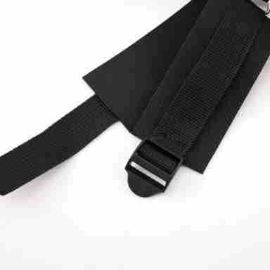 Leather Bed Restraint Strap Set for Role-Play Bonding Training, Black — detail image 6